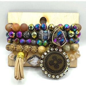 Keep it Gypsy Stack NWT in Multi Colored Stones